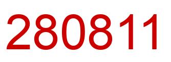 Number 280811 red image