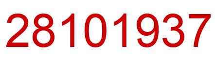 Number 28101937 red image