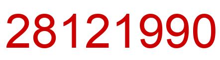 Number 28121990 red image