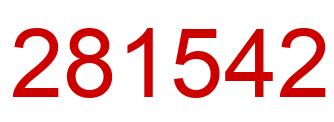 Number 281542 red image
