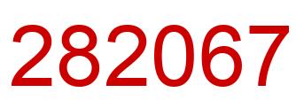 Número 282067 imagen rojo