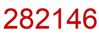 Number 282146 red image