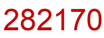 Number 282170 red image