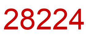 Número 28224 imagen rojo