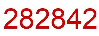 Number 282842 red image