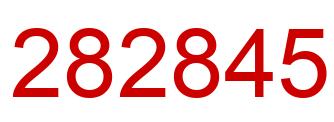 Number 282845 red image