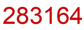 Number 283164 red image