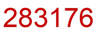 Number 283176 red image