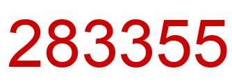 Número 283355 imagen rojo