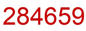 Número 284659 imagen rojo