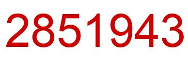 Número 2851943 imagen rojo