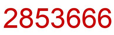 Number 2853666 red image