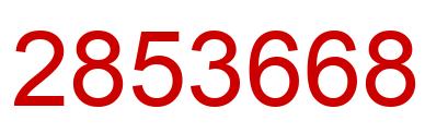 Number 2853668 red image