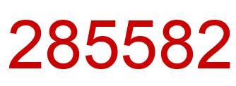 Number 285582 red image