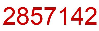 Number 2857142 red image