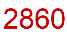 Number 2860 red image