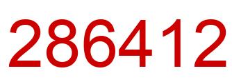 Number 286412 red image