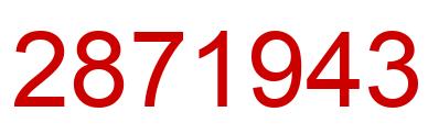 Number 2871943 red image