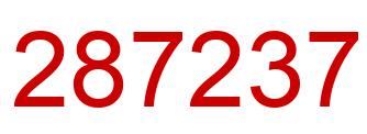 Número 287237 imagen rojo