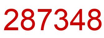 Número 287348 imagen rojo