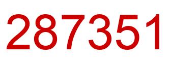 Número 287351 imagen rojo