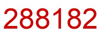 Number 288182 red image
