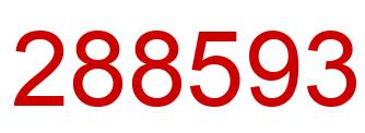 Número 288593 imagen rojo