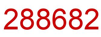 Número 288682 imagen rojo