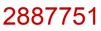 Number 2887751 red image