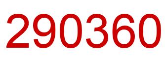 Número 290360 imagen rojo
