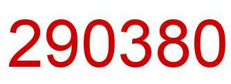 Número 290380 imagen rojo