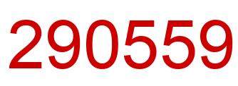 Número 290559 imagen rojo