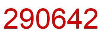 Number 290642 red image