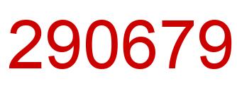 Número 290679 imagen rojo