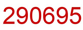 Number 290695 red image