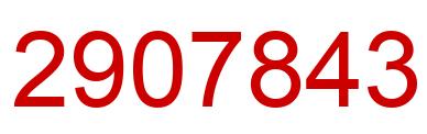 Number 2907843 red image