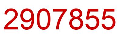 Number 2907855 red image