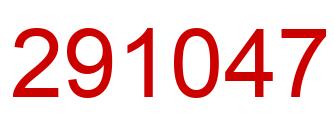 Number 291047 red image