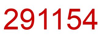 Número 291154 imagen rojo