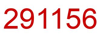 Number 291156 red image