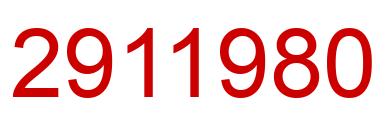 Number 2911980 red image