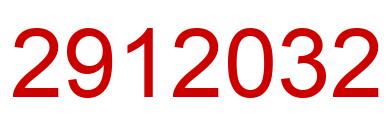 Number 2912032 red image