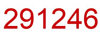 Number 291246 red image