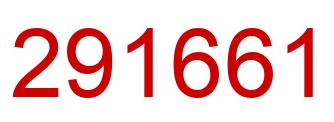 Number 291661 red image