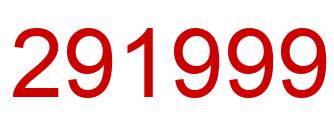 Número 291999 imagen rojo