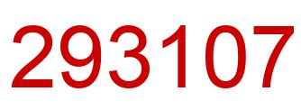 Number 293107 red image
