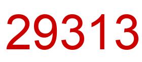 Número 29313 imagen rojo