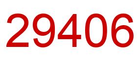 Number 29406 red image
