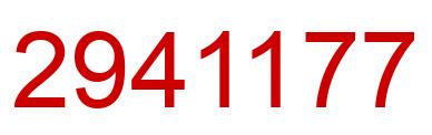 Number 2941177 red image