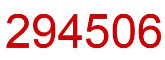 Número 294506 imagen rojo